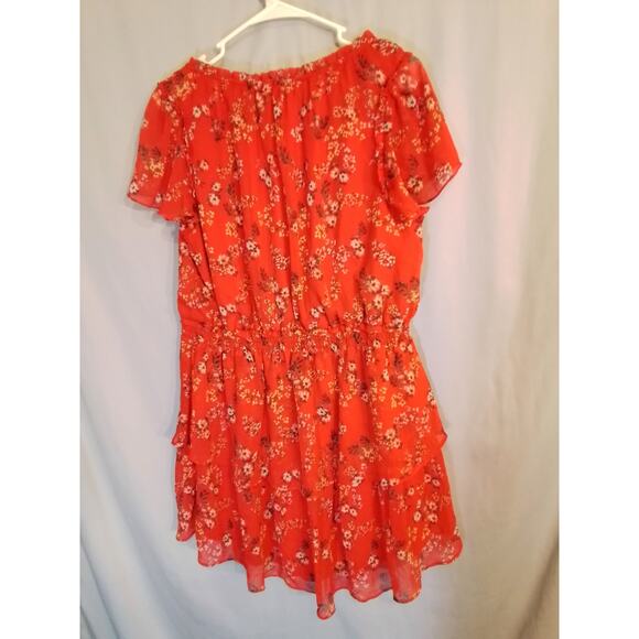 Copied - Lauren Conrad Red Floral Summer Dress - Picture 2 of 5